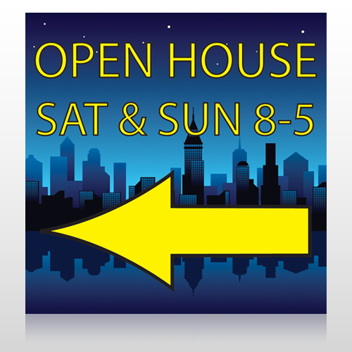 Open House Night City 706 Site Sign