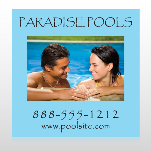 Paradise Pool 529 Floor Decal