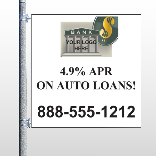 Auto Loan 173 Pole Banner