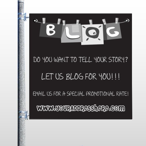 Blog Line 430 Pole Banner