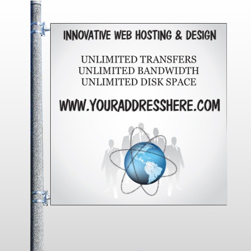 Business Global 438 Pole Banner