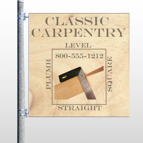Carpentry 238 Pole Banner