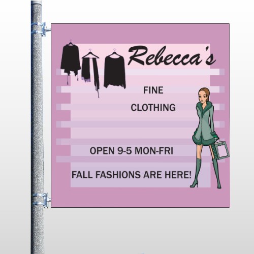 Fine Clothing 531 Pole Banner