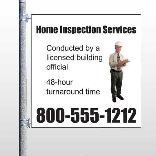 Home Inspection 360 Pole Banner