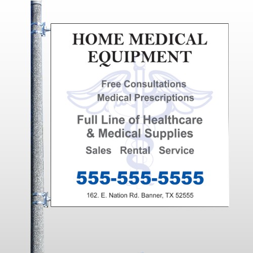 Medical Symbol 99 Pole Banner