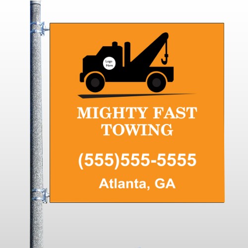 Mighty 128 Pole Banner