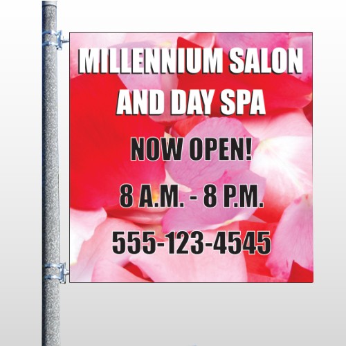 Millennium Spa 493 Pole Banner