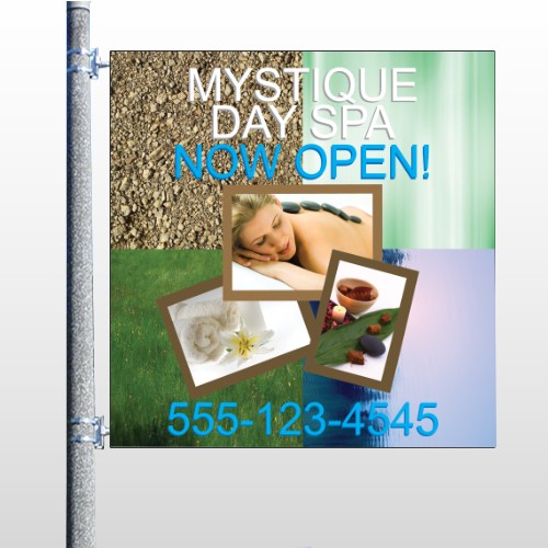 Mystique Spa 492 Pole Banner