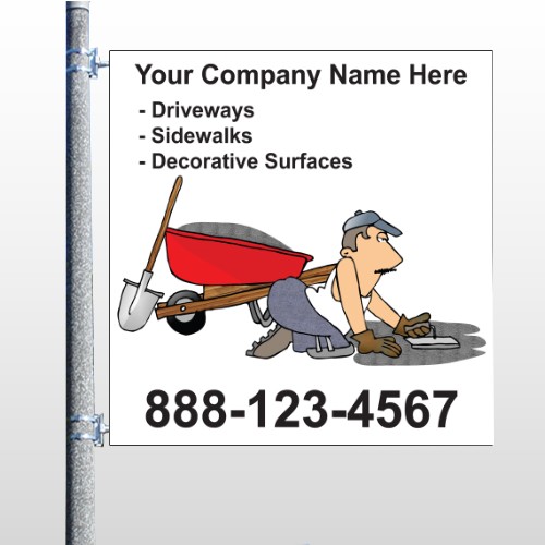 Paving 262 Pole Banner