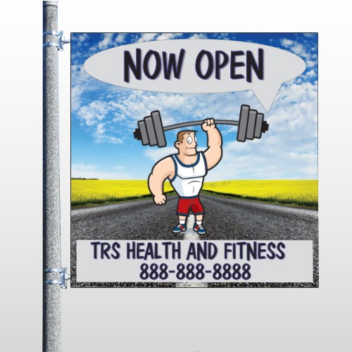 Road Workout 407 Pole Banner