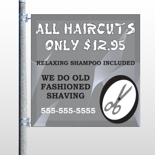 Scissor Cut 286 Pole Banner