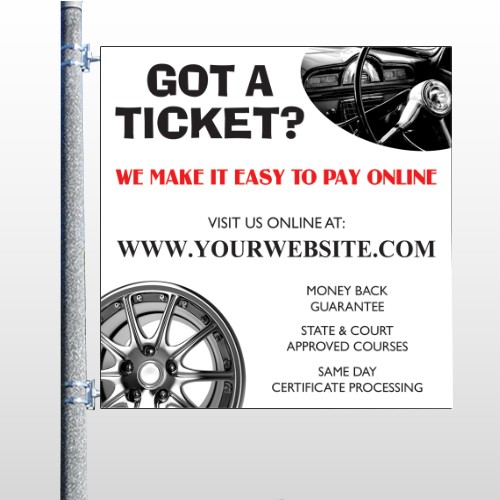 Steering Wheel 154 Pole Banner