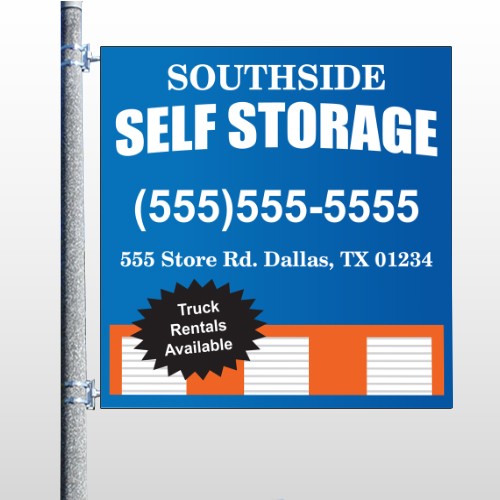 Storage Building 120 Pole Banner