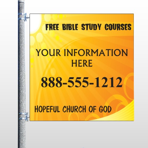 Sun Rays 165 Pole Banner