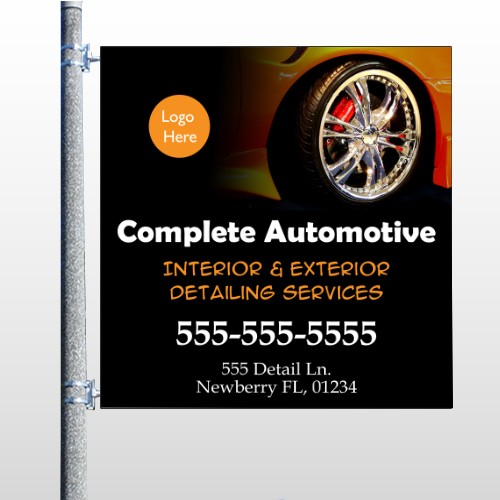 Detailing Services 115 Pole Banner