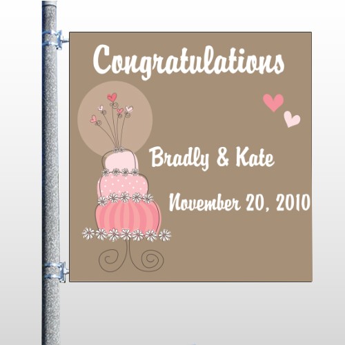 Heartcake 03 Pole Banner