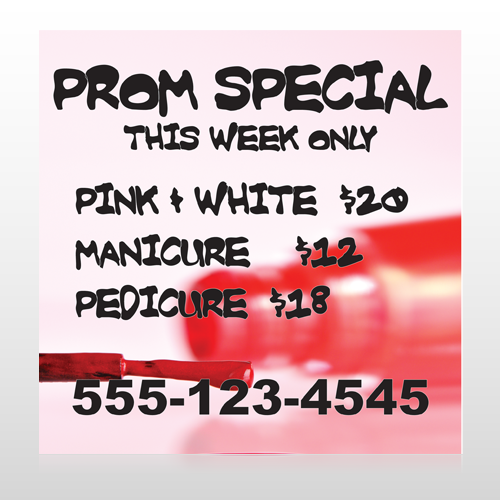 Pink Polish 486 Custom Sign