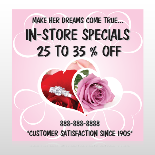 Pink Rose Hide Ring 400 Custom Banner