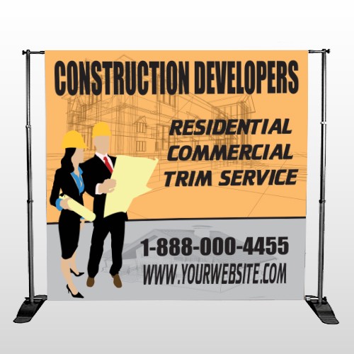 Contractors 645 Pocket Banner Stand