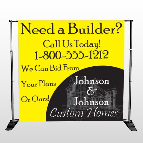 Yellow House Plan 216 Pocket Banner Stand