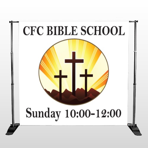3 Crosses 149 Pocket Banner Stand