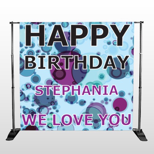 Birthday Dots 16 Pocket Banner Stand