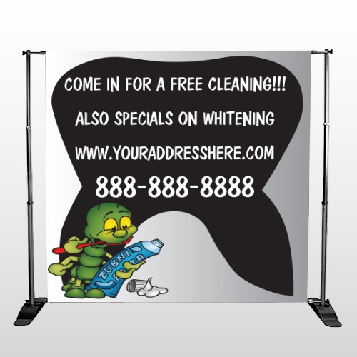 Brushing Germ 502 Pocket Banner Stand