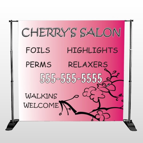 Cherry Salon 288 Pocket Banner Stand