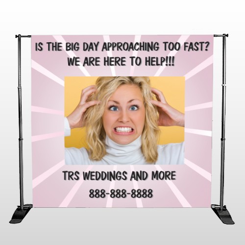 Crazy Wedding 411 Pocket Banner Stand