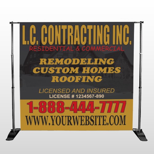Faded House 500 Pocket Banner Stand