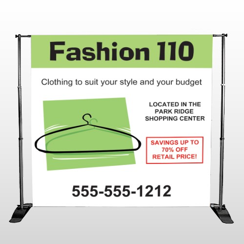 Fashion Hanger 526 Pocket Banner Stand