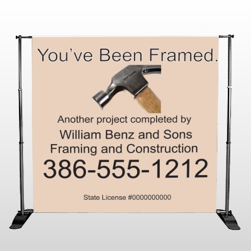 Framed 236 Pocket Banner Stand