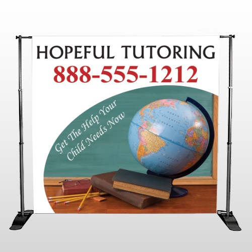 Globe Chalk 158 Pocket Banner Stand