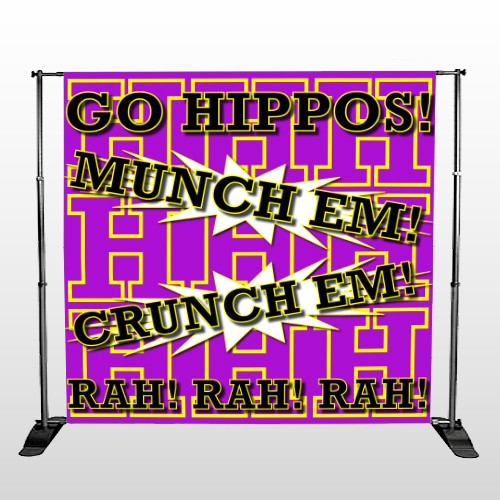 Hippos 45 Pocket Banner Stand