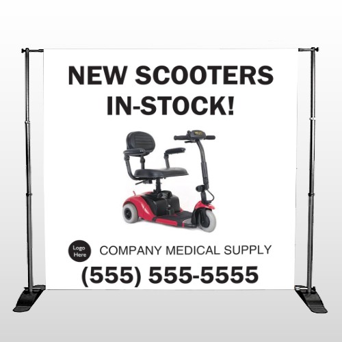 New Scooter 100 Pocket Banner Stand
