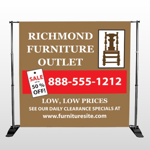 Outlet Chair 527 Pocket Banner Stand