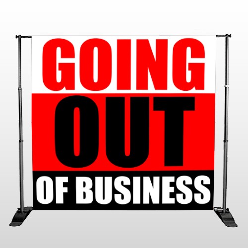 Small Business 53 Pocket Banner Stand