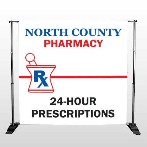 Pharmacy 101 Pocket Banner Stand