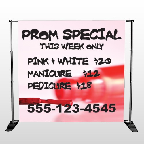 Pink Polish 486 Pocket Banner Stand