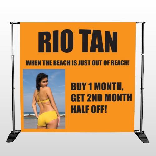 Rio Tan Beach 489 Pocket Banner Stand