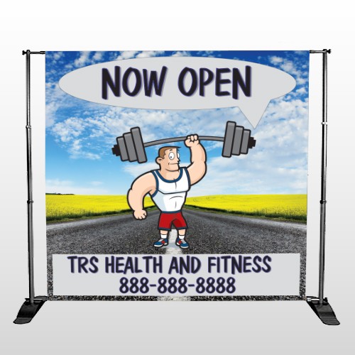 Road Workout 407 Pocket Banner Stand