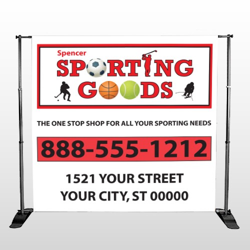 Sporting Goods 528 Pocket Banner Stand