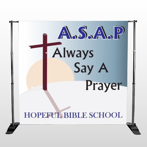 Sunrise Cross 164 Pocket Banner Stand