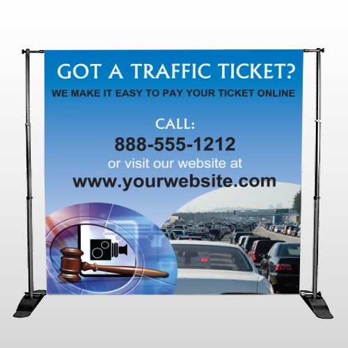Traffic Cars 151 Pocket Banner Stand