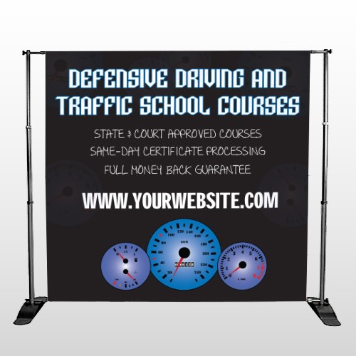 Traffic School 152 Pocket Banner Stand