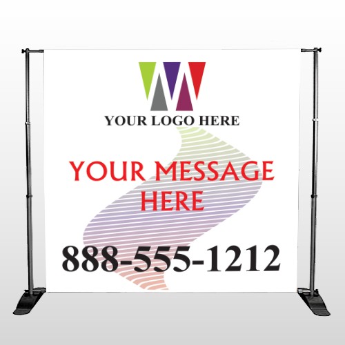 Triangles Wave 167 Pocket Banner Stand