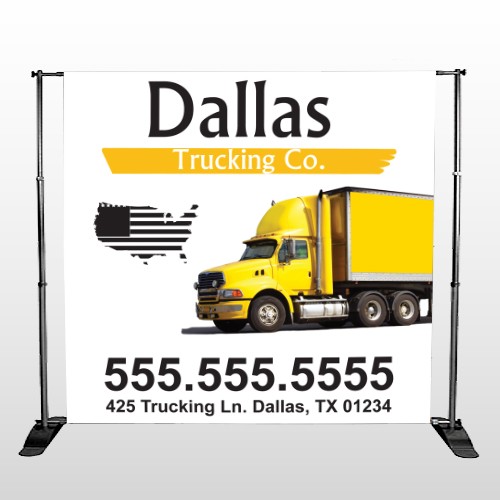 Yellow Truck 296 Pocket Banner Stand