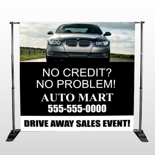 Auto Mart 114 Pocket Banner Stand