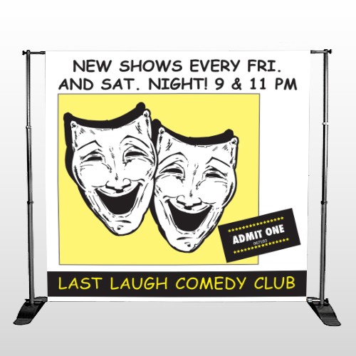 Comedy Mask 516 Pocket Banner Stand