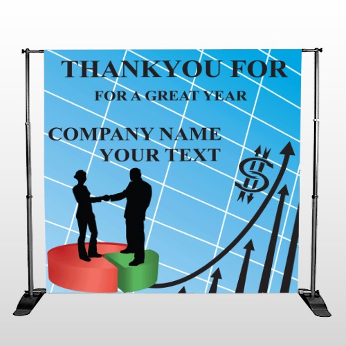 Pie Graph Arrows 05 Pocket Banner Stand